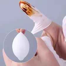 Luva De Dedo Dedeira Látex Manicure Cozinha Estética Kit 100 Foto mini  3
