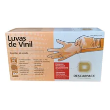 Luva De Vinil Descarpack S/p贸 - Kit 3 Cxs C/100 Un. Tam M. Cor Branco Foto mini 4
