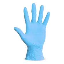 Luva Descartável NitrÃlica Azul Tam G Com100 Unid Sem Pó Foto mini 2