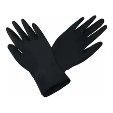 Luva Latex Black P Com 2 Unid Profissional Cabeleiros Foto mini 1