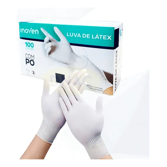 Luva Látex Procedimento Descartável Pp P M G - Caixa C/ 1000 Foto 1