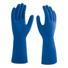 Luva Látex - Sem Forro - Tamanho M - Mucambo Cor Azul Foto mini 1
