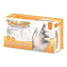 Luva Látex Talge C/ Pó 100 Unidades Branca Caixa Luva Tamanho M Foto mini 1