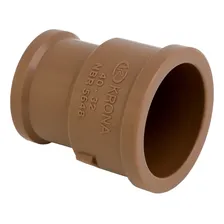 Luva Marrom Krona Liso Liso Reducao 32mm X25mm Kit Com 10un Foto mini 3