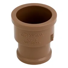 Luva Marrom Krona Liso Liso Reducao 32mm X25mm Kit Com 10un Foto mini 2