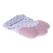 Luva Mordedor BebĂȘ Luvinha Silicone - 1 Und Cor Rosa Foto mini 3