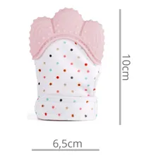 Luva Mordedor BebĂȘ Luvinha Silicone - 1 Und Cor Rosa Foto mini 1