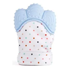 Luva Mordedor Bebê Luvinha Silicone - Azul Foto  mini 1