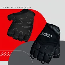 Luva Moto X11 Fit X Tecido Meio Dedo Motociclista Bike Ggg Foto mini 4