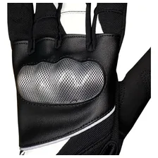 Luva Motociclista Motoboy Com Protecao Touch Screen Cor Preto Com Branco Tamanho P Foto mini  3