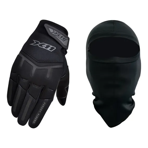 Luva Motociclista X11 Fit X Motoqueiro Touchscreen + Touca Tamanho Gg Foto 1