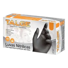 Luva Nitrílica Preta Tamanho. M Com 100 Unidades Talge Foto mini 1