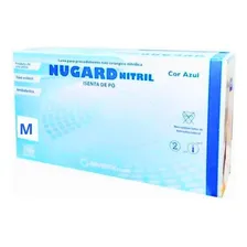 Luva Nitrílica Procedimento Não Cirurgico Tam. M Azul Foto mini 4