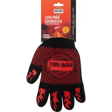 Luva Para Churrasco Alta Temperatura Bbq Forno Prime Grill Cor Preto Foto  mini 1