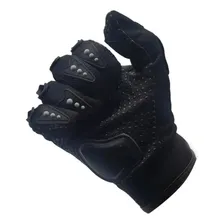 Luva Para Motociclismo Respirável Antiderrapante Proteção Cor Preto Foto mini  3
