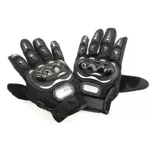 Luva Para Motociclismo Respirável Antiderrapante Proteção Cor Preto Foto mini  2