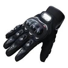 Luva Para Motociclismo Respirável Antiderrapante Proteção Cor Preto Foto  mini 1