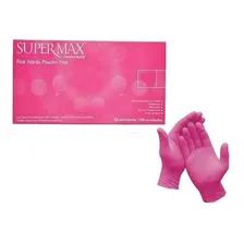 Luva Pink Nitrilica G Com 100 Unidades Supermax Foto mini 2