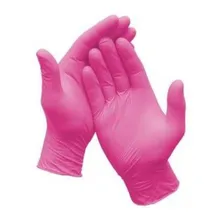 Luva Pink Nitrilica G Com 100 Unidades Supermax Foto mini 1