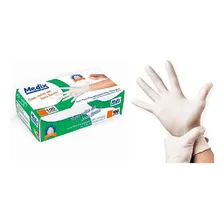 Luva Procedimento Descartável Latex Sem Pó Medix Com 100 Und Cor Natural Tamanho Luva Procedimento Descartável Latex Sem Pó Medix P Foto mini 2