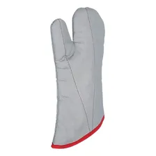Luva Térmica Para Cozinha Cano Longo Alta Temperatura Forno Cor Luva Térmica Cinza Claro Foto  mini 1