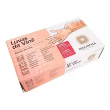 Luva Vinil Sem Amido Transparente Tam M - Descarpack Foto  mini 1