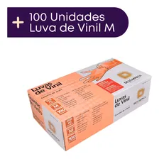 Luva Vinil Sem P贸 Transparente Tamanho M - Descarpack Foto mini 4