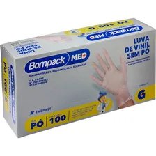 Luva Vinil Tam G Descartável Sem Pó 100 Unidades Foto mini  3