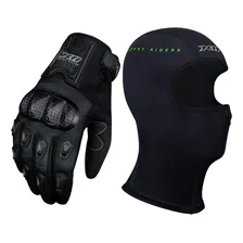 Luva X11 Blackout Feminina Proteção Motociclista + Balaclava Tamanho P Foto mini 1