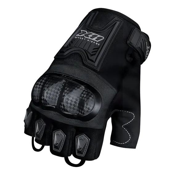 Luva X11 Blackout Meio Dedo Moto Motociclista C/proteção Tamanho GG Foto 1
