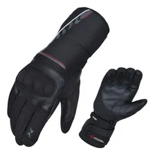 Luva X11 Dry Supertech Impermeável Com Limpador De Viseira Preto Tamanho M Foto mini 1