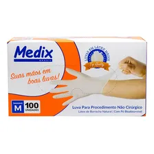 Luvas latex com po medix cor natural tamanho pp caixa com 100 unidades Foto  mini 1