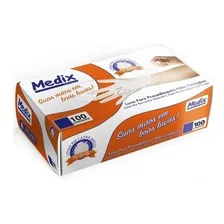 Luvas latex com po medix cor natural tamanho pp caixa com 100 unidades Foto mini  3