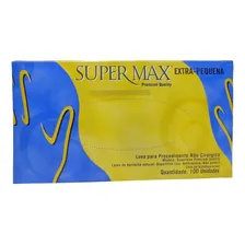 Luvas Látex descartável Supermax Premium quality procedimento com pó 100 unidades - G Foto mini 4