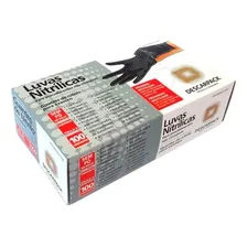 Luvas Nitrílica Sem Pó Preta Descartável Descarpack 100 Unid Foto  mini 1