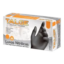 Luvas Nitrilicas Talge cor preto tamanho M com 100 unidades Foto mini 2