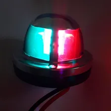 Luz Bicolor Proa Bombordo Boreste Em Led 12v Barco Veleiro Foto mini 4