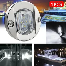 Luz De Cortesia 12v 24v 6 Leds Redonda 75mm Barco Lancha Luz Branco-frio Foto mini 4
