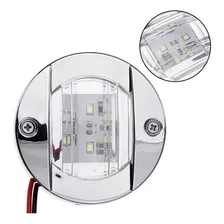 Luz De Cortesia 12v 24v 6 Leds Redonda 75mm Barco Lancha Luz Branco-frio Foto mini  2
