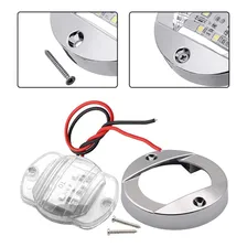Luz De Cortesia 12v 24v 6 Leds Redonda 75mm Barco Lancha Luz Branco-frio Foto mini  3