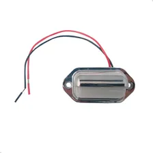 Luz De Cortesia 3 Leds 12v Com Acabamento Em Abs Cromado Luz Branco Foto mini  2