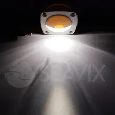 Luz De Cortesia Em Abs Branca 2 Leds 12v Barco Lancha Pesca Cor Da Luz Branco-frio Foto mini 4