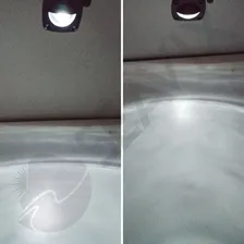 Luz De Cortesia Em Abs Branca 2 Leds 12v Barco Lancha Pesca Luz Preto-frio Foto mini 2