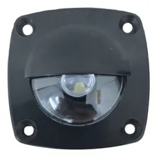 Luz De Cortesia Em Abs Branca 2 Leds 12v Barco Lancha Pesca Luz Preto-frio Foto mini 1