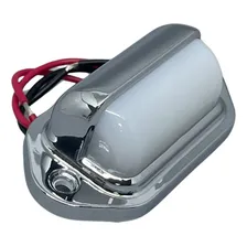 Luz De Cortesia Leds Sobrepor Em Abs Cromado - Luz Branca Foto mini 2