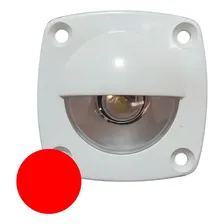 Luz De Embutir Cortesia Branca Com Led Vermelho 12/24v Trailers Barcos Iates Automóveis Veleiros Motorhome Luz De Cortesia Seavix Iluminação Discreta Elegante E Moderna Embarcações Seguras Foto  mini 1