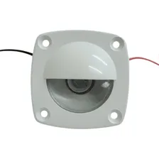 Luz De Embutir Cortesia Branca Com Led Vermelho 12/24v Trailers Barcos Iates Automóveis Veleiros Motorhome Luz De Cortesia Seavix Iluminação Discreta Elegante E Moderna Embarcações Seguras Foto mini 4