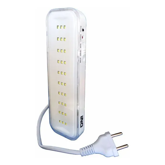 Luz De Emergência Led - Bivolt - Dni 6936 Cor Branco 127V/220V Foto 1
