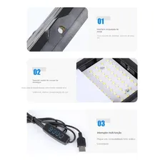 Luz De Led Para Fotos Vídeos Com Filtro Tripé Colorido Foto mini  2
