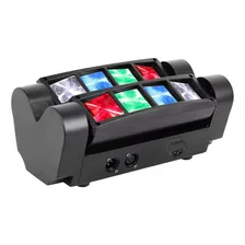 Luz De Palco Dj Mini Aranha 8 Leds 40w Rgbw Controle Voz Foto mini  3